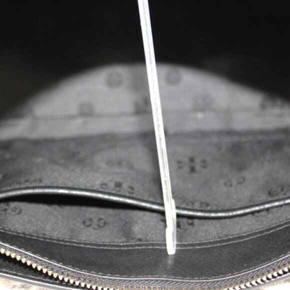 Tory Burch Black Saffiano Leather Tote Shoulder Bag Crossbody Strap - Picture 8 of 10